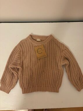 Kids Cozy Crewneck Sweater - Beige
